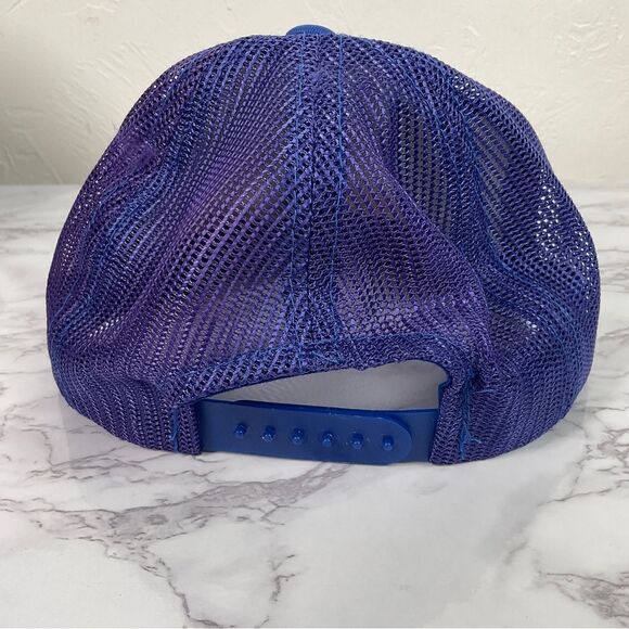 Atlanta Braves Vintage Blue Snapback Trucker Hat Cap - Picture 4 of 6